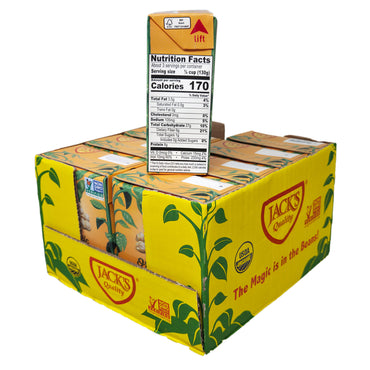 Case of 8 Jack's Quality Organic Low Sodium Garbanzo Beans - 13.4oz.