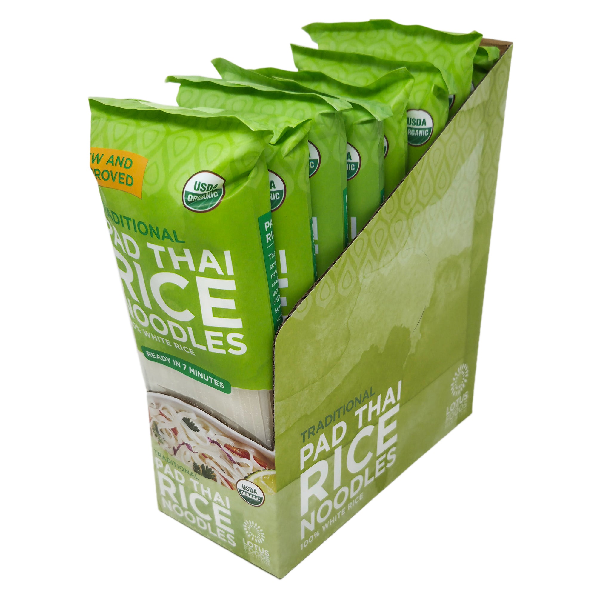 Case of 8 Lotus Foods Traditional Pad Thai Rice Noodles