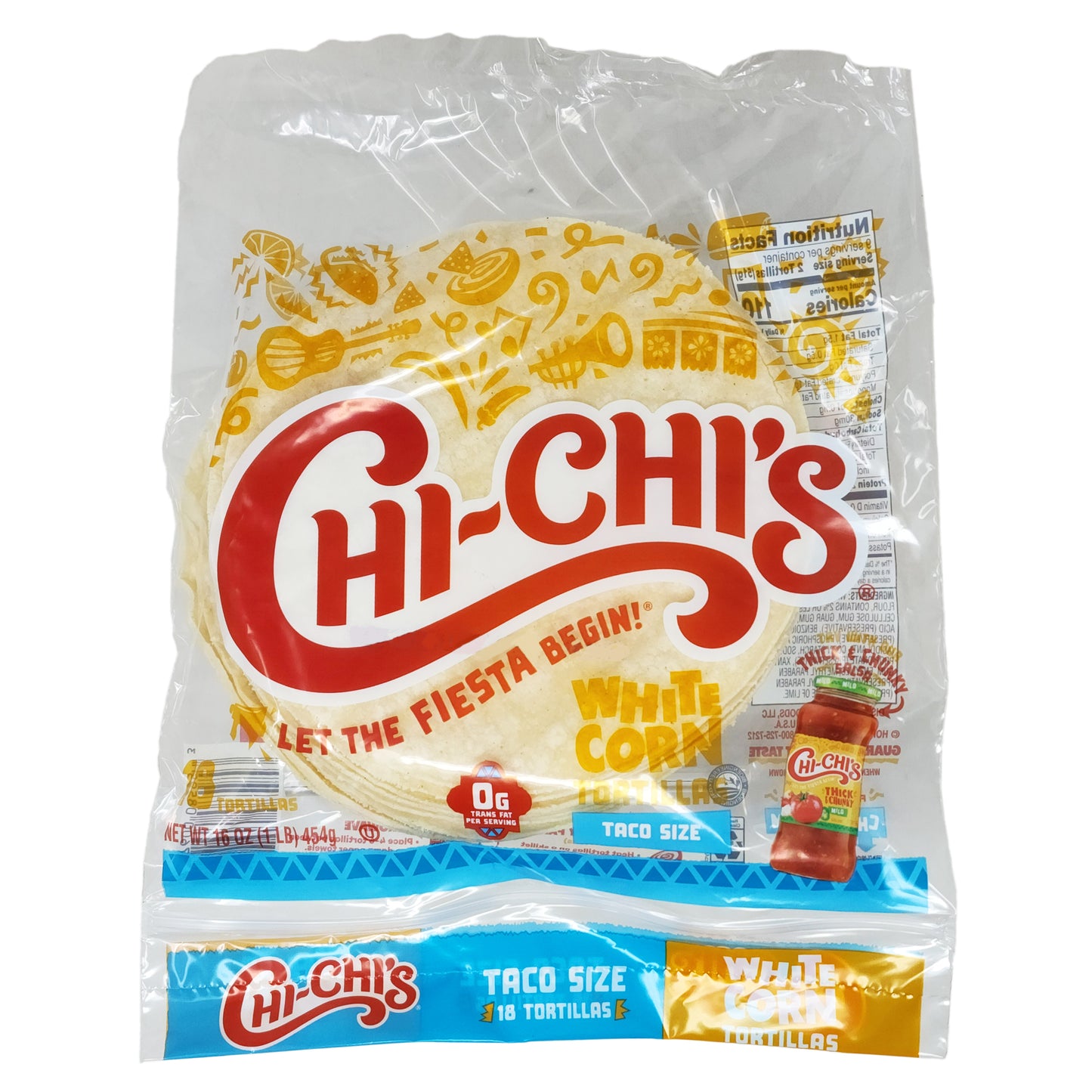 Chi-Chi's White Corn Taco Style Tortillas - 16oz