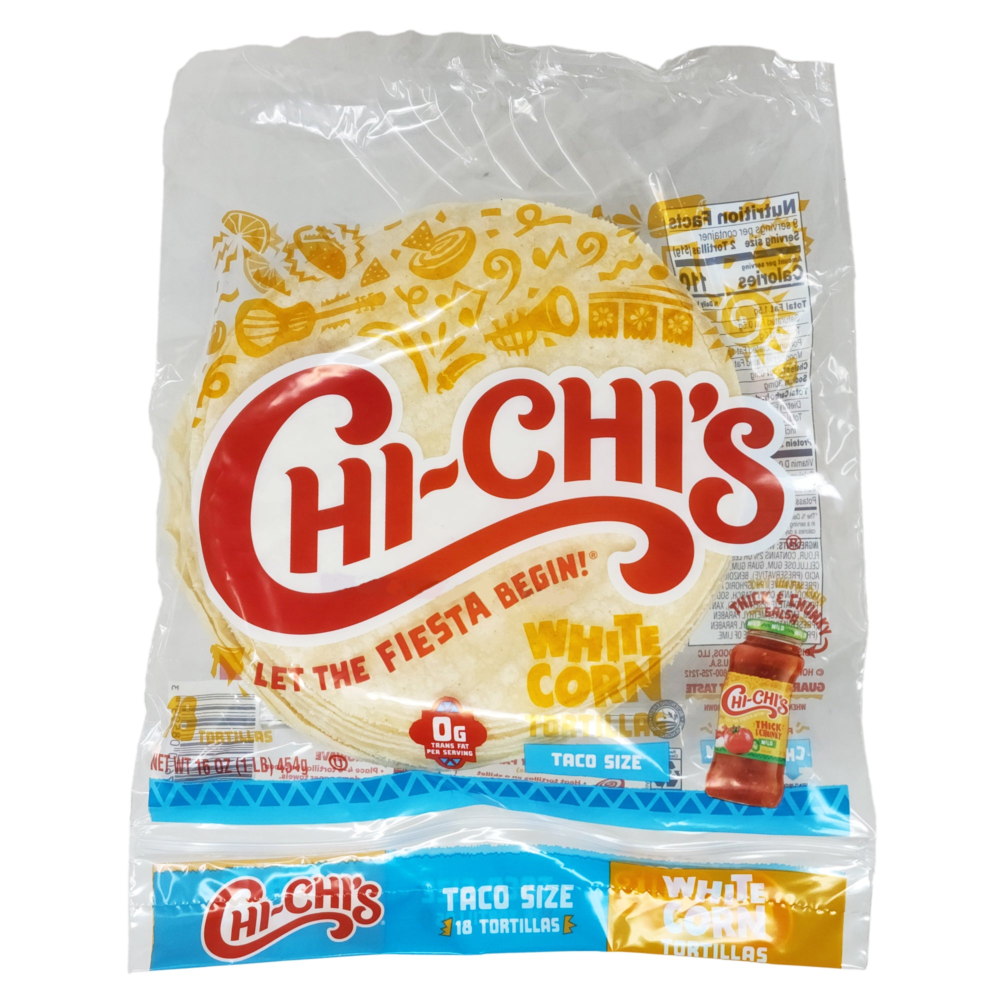 Chi-Chi's White Corn Taco Style Tortillas - 16oz