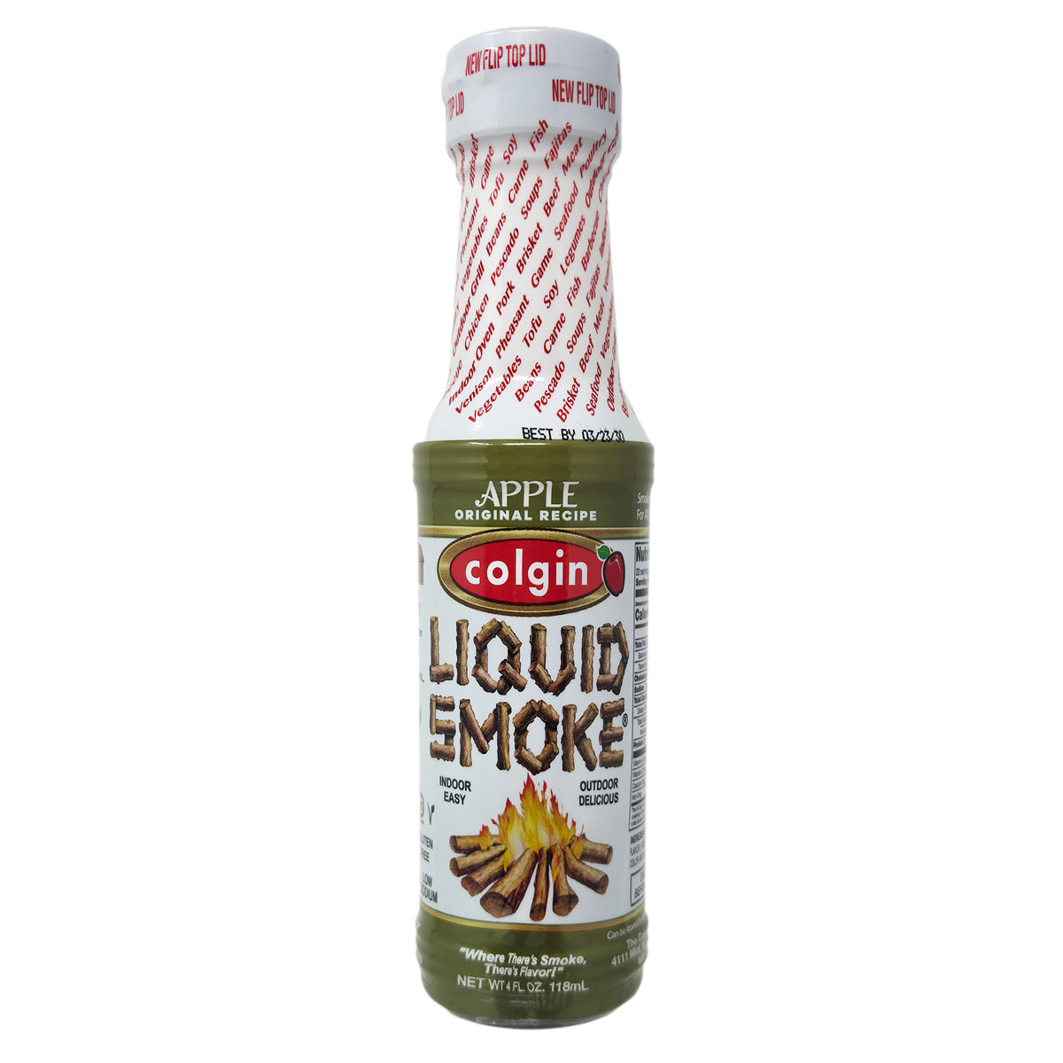Colgin Apple Liquid Smoke Low Sodium - 4oz