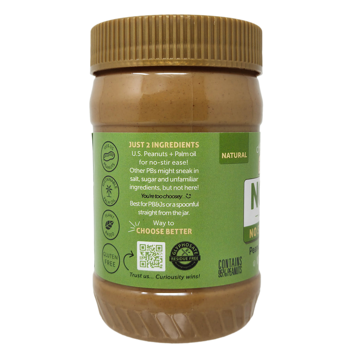 Crazy Richard's No Stir No Salt, No Sugar Added Creamy Peanut Butter Spread - 16oz