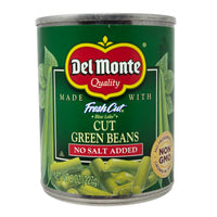 Del Monte No Salt Added Cut Green Beans - 8oz. - Healthy Heart Market