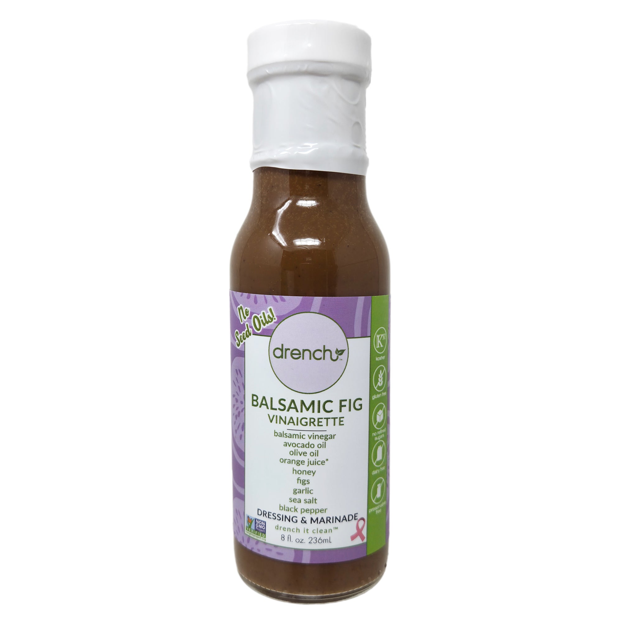 Drench Balsamic Fig Vinaigrette Dressing and Marinade - 8oz