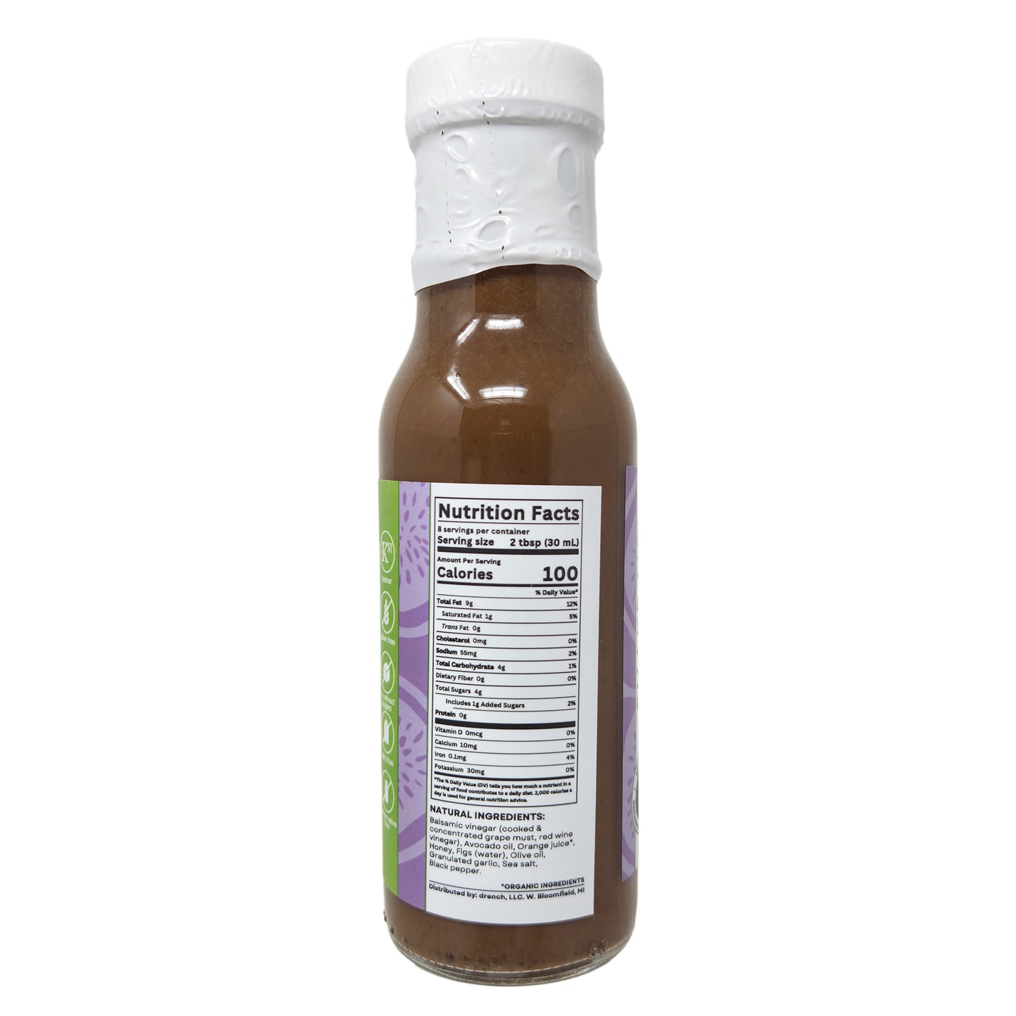 Drench Balsamic Fig Vinaigrette Dressing and Marinade - 8oz