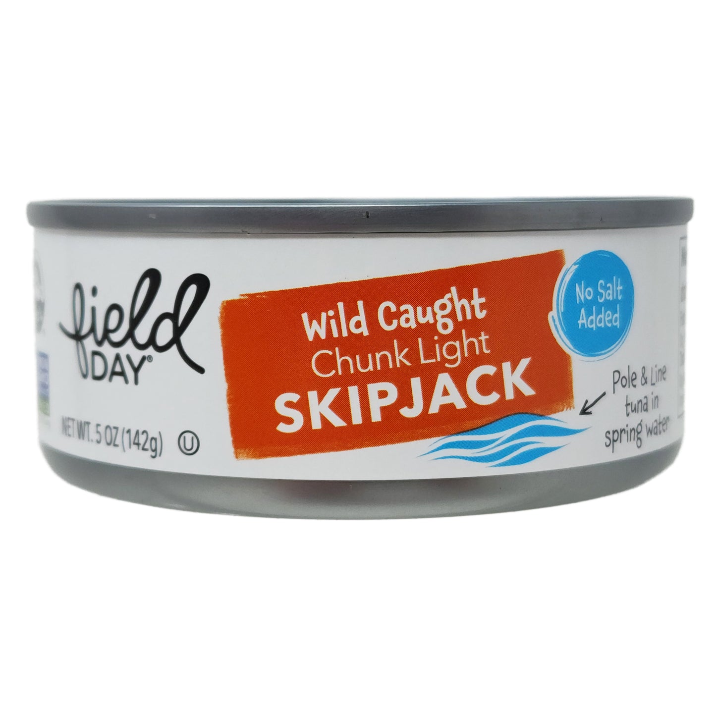 Field Day Organic No Salt Added Chunk Light Skipjack Tuna - 5oz.