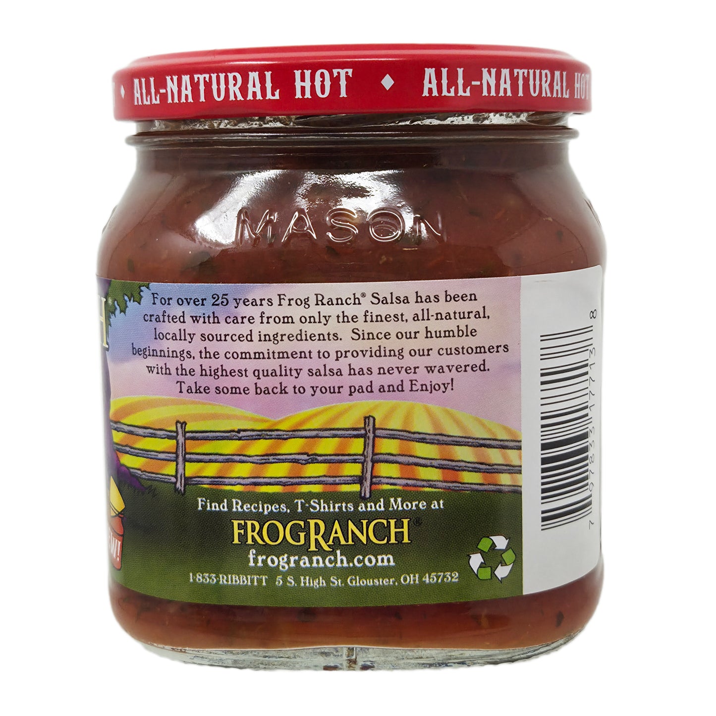 Frog Ranch Hot Salsa-16 oz. - Healthy Heart Market