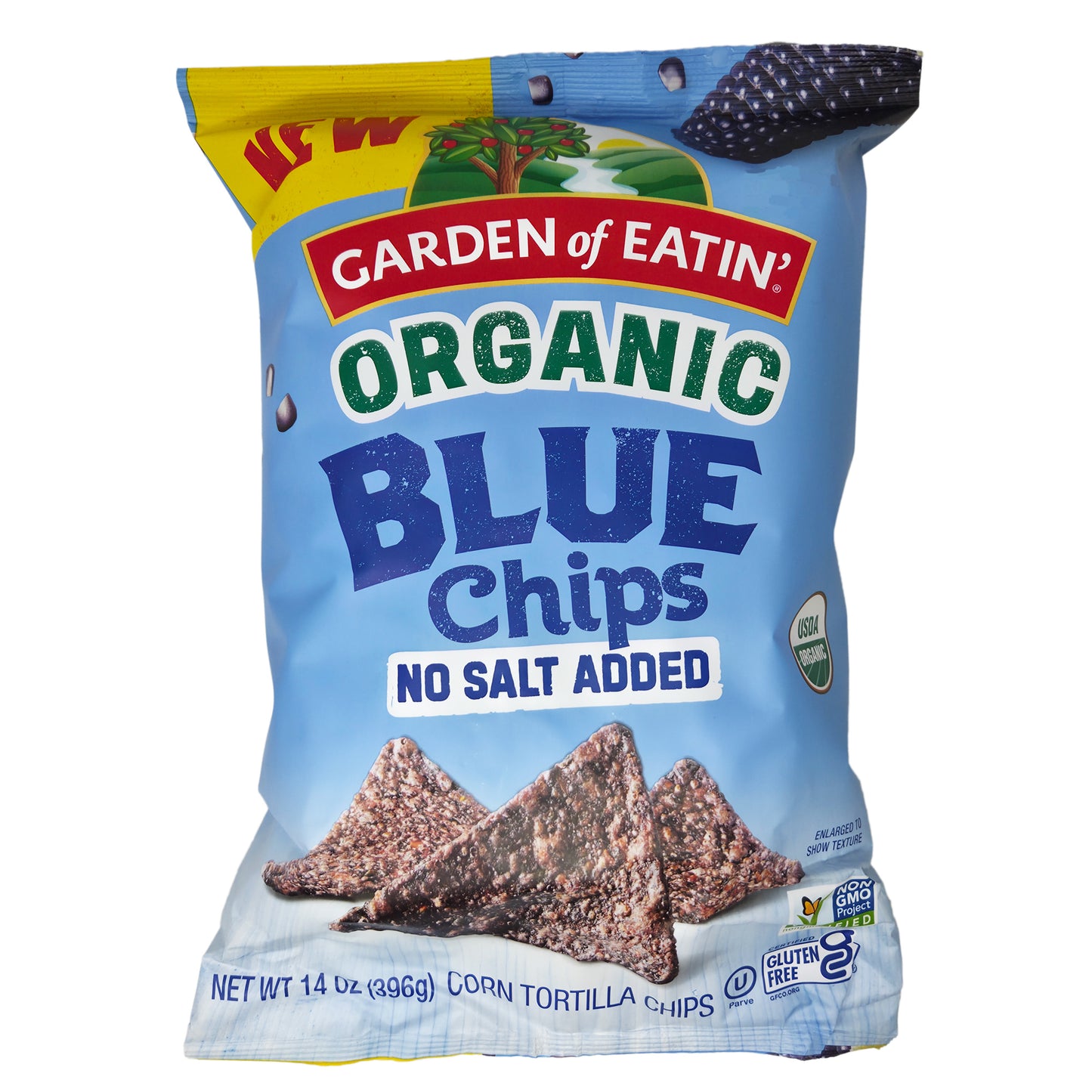 Garden of Eatin' No Salt Added Blue Corn Tortilla Chips- 14oz - Healthy Heart Market