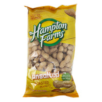 Hampton Farms Unsalted Roasted Peanuts - 10oz.