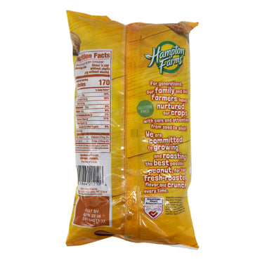 Hampton Farms Unsalted Roasted Peanuts - 10oz.
