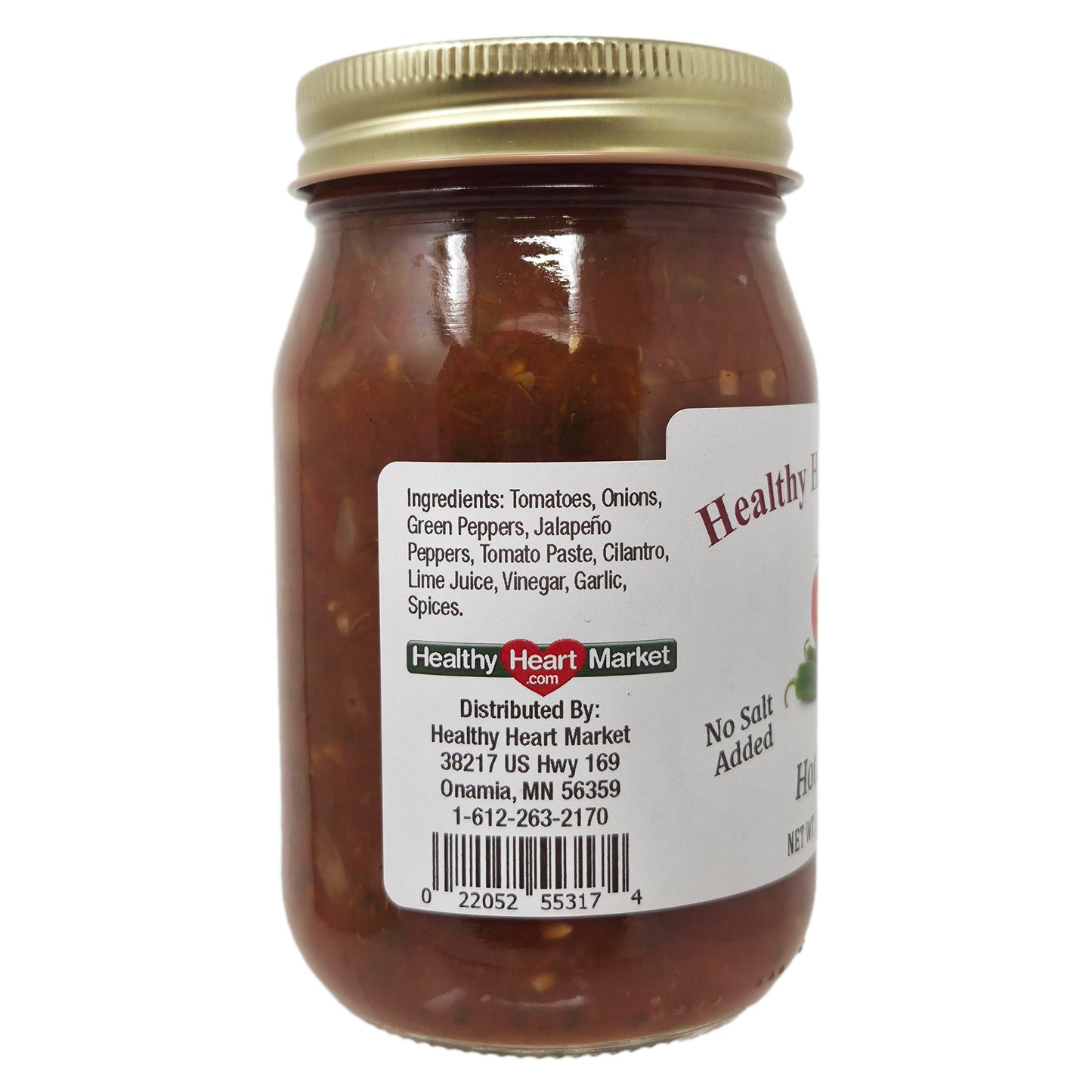 Healthy Heart Market No Salt Added Hot Salsa - 16oz.
