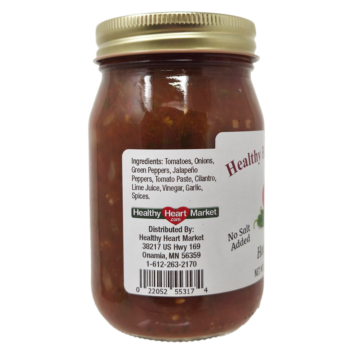 Healthy Heart Market No Salt Added Hot Salsa - 16oz.