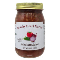 Healthy Heart Market No Salt Added Medium Salsa - 16oz.