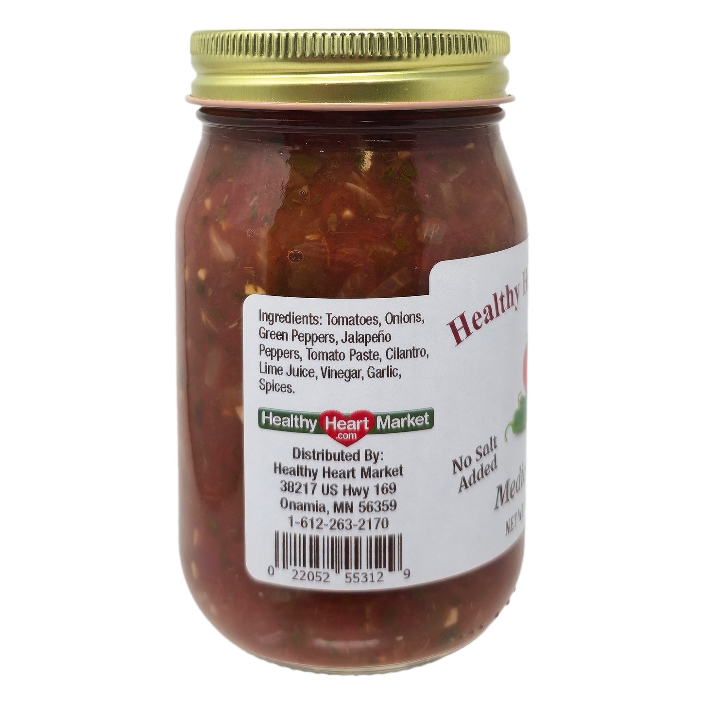 Healthy Heart Market No Salt Added Medium Salsa - 16oz.