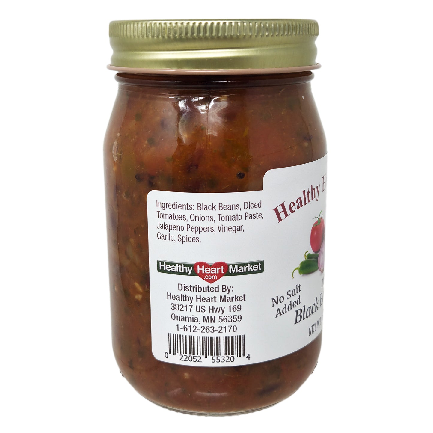 Healthy Heart Market No Salt Added Mild Black Bean Salsa - 16oz