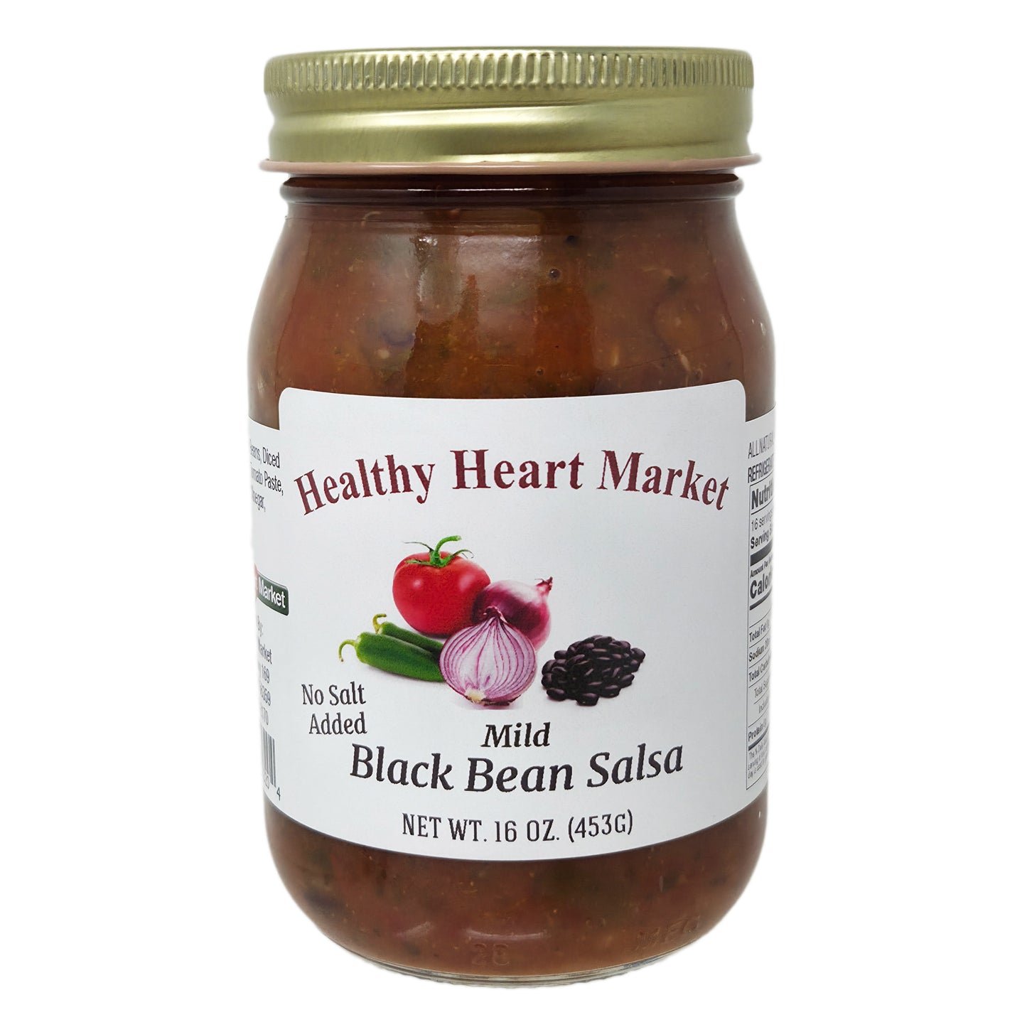 Healthy Heart Market No Salt Added Mild Black Bean Salsa - 16oz