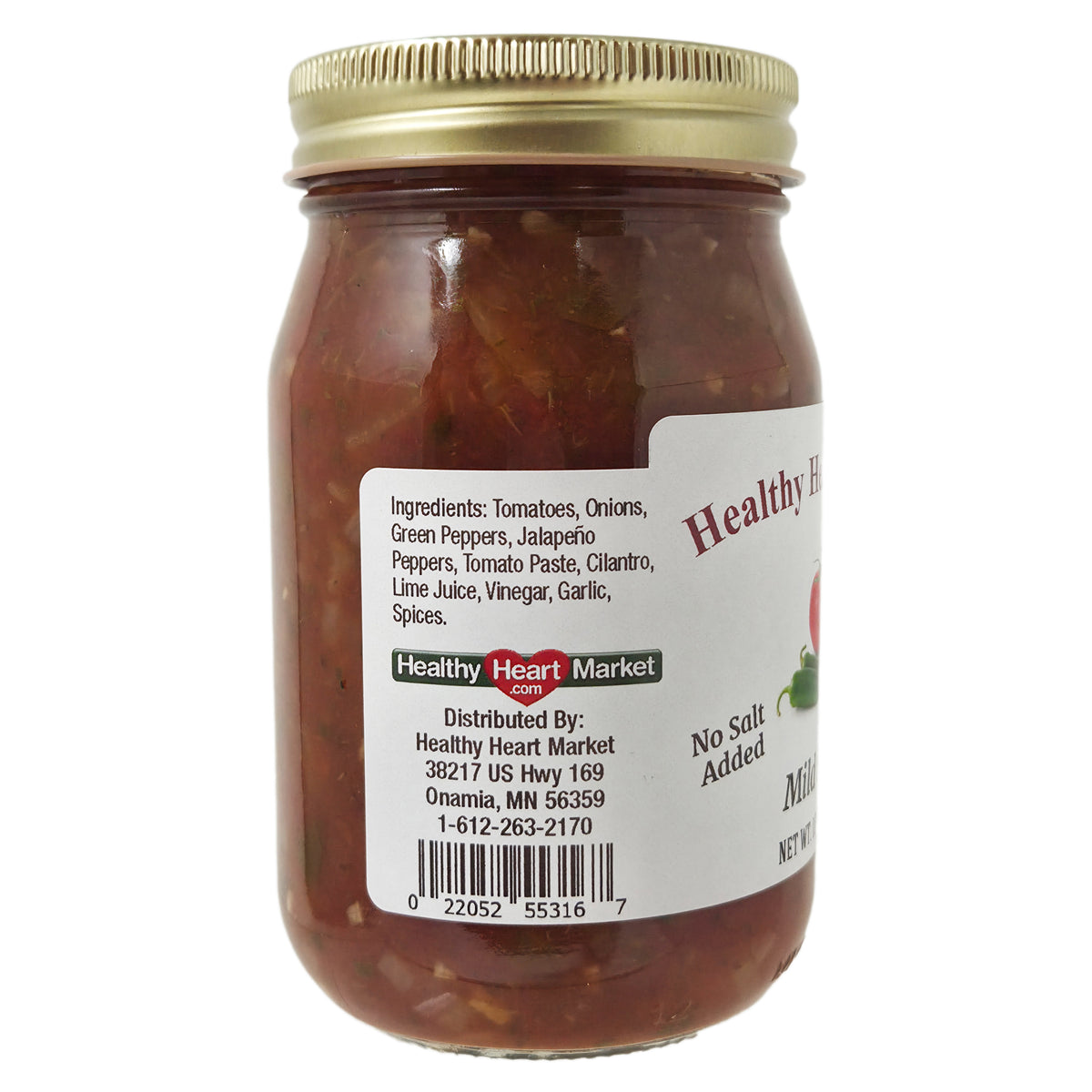 Healthy Heart Market No Salt Added Mild Salsa - 16oz.