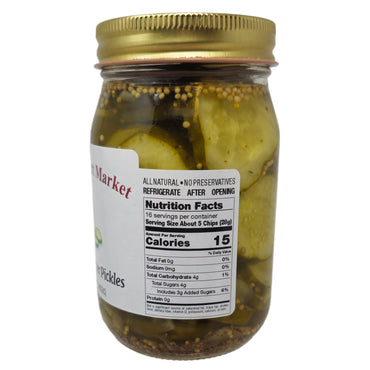 Healthy Heart Market No Salt Bread & Butter Pickle Chips - 16oz