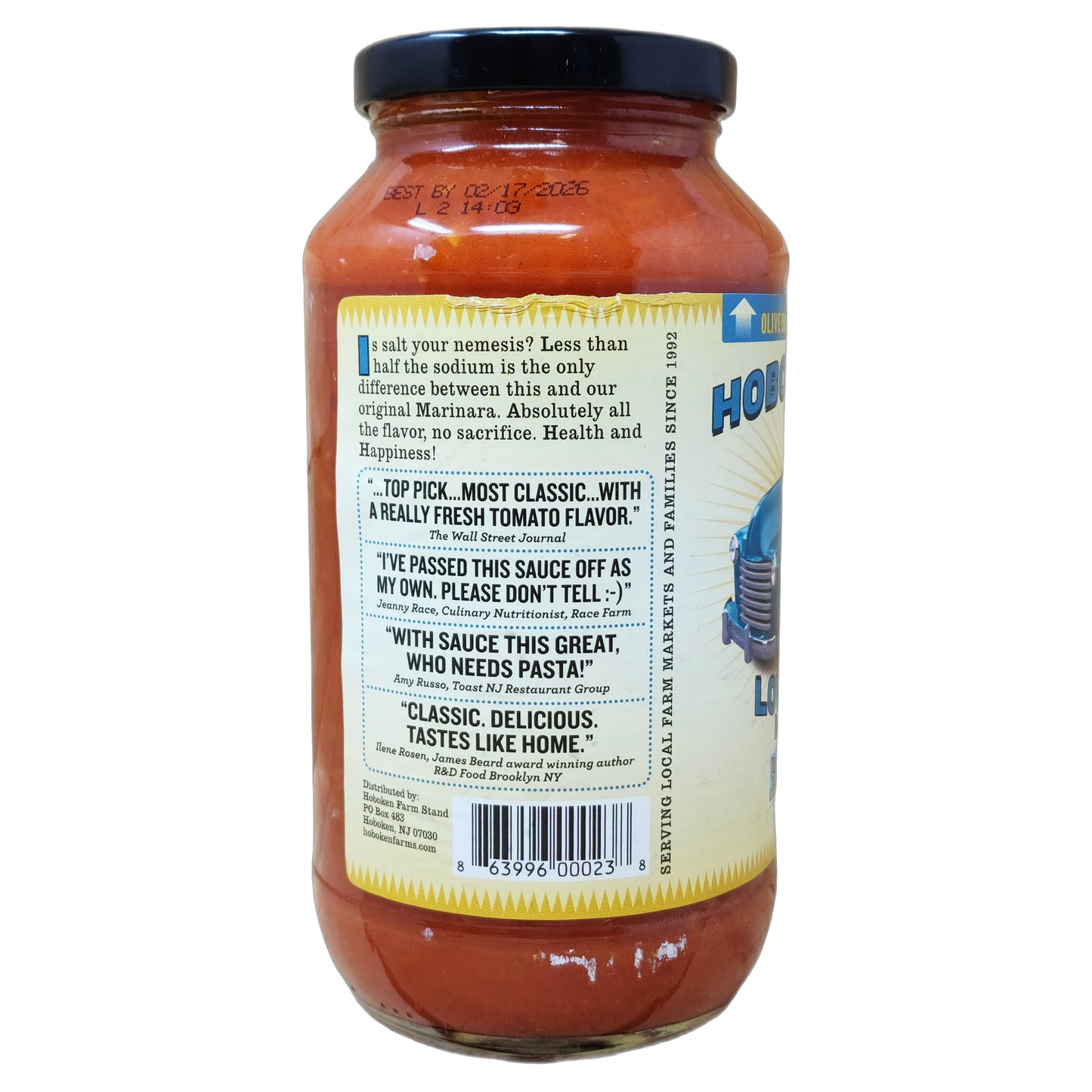 Hoboken Farms Low Sodium Marinara - 25oz.