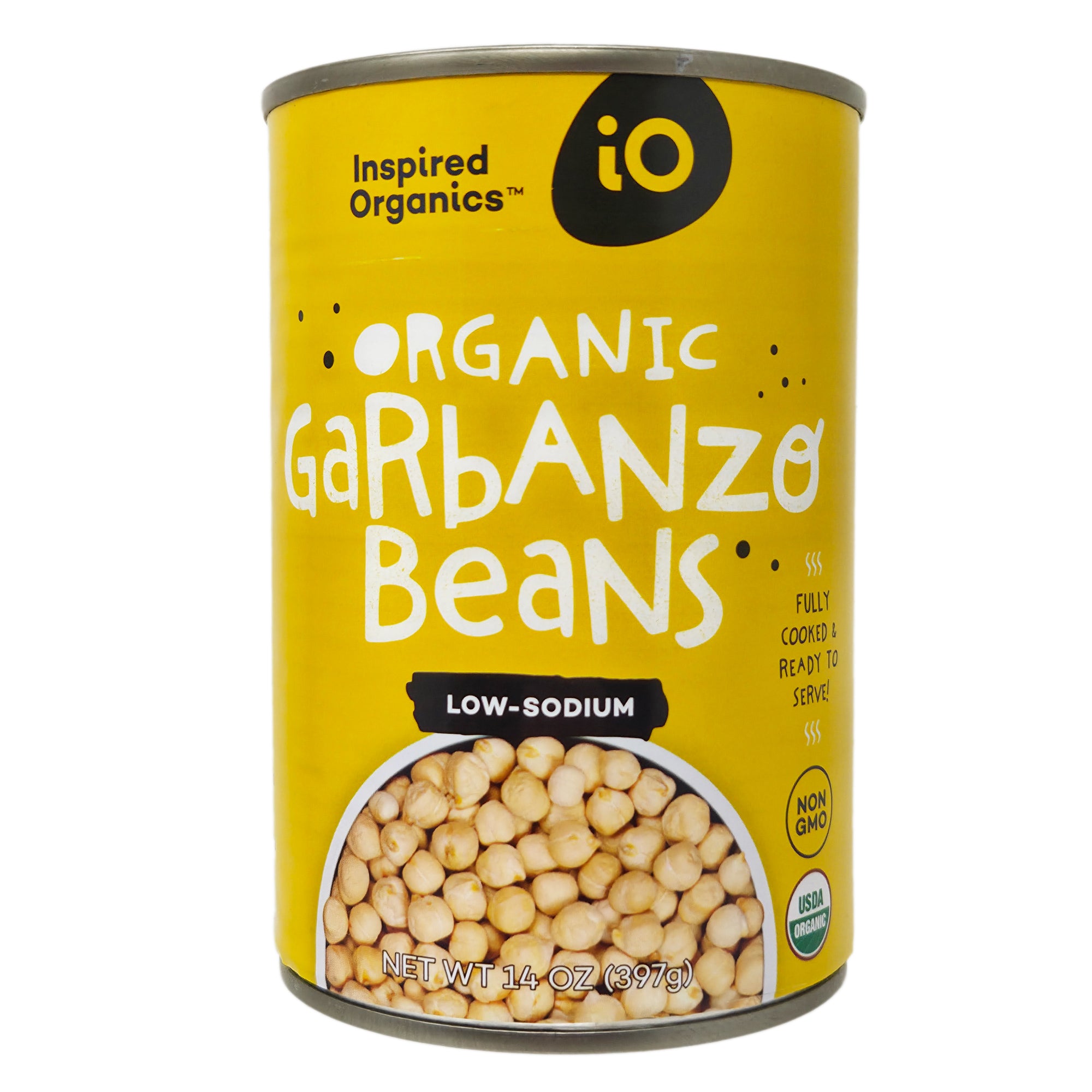 Inspired Organics Low Sodium Garbanzo Beans - 14oz.
