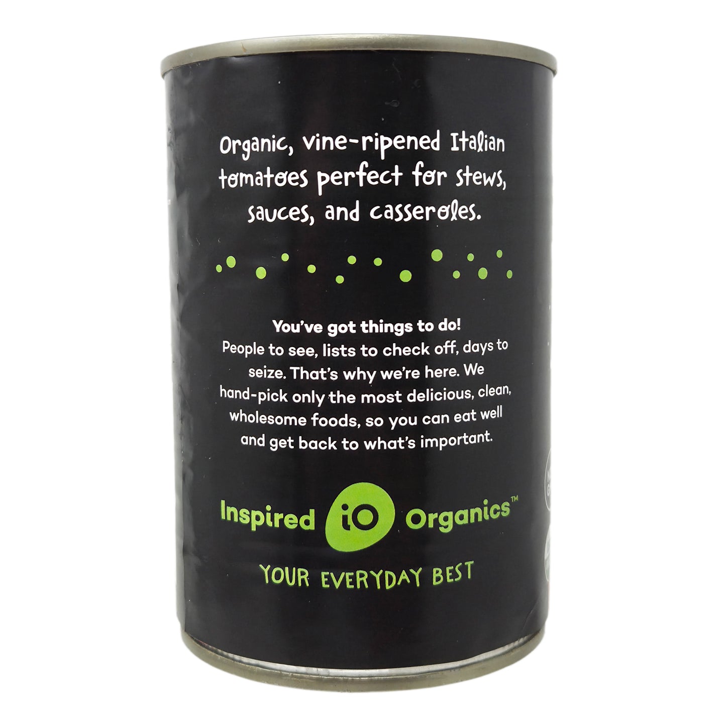 Inspired Organics Low Sodium Whole Peeled Tomatoes - 14.1 oz