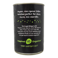 Inspired Organics Low Sodium Whole Peeled Tomatoes - 14.1 oz