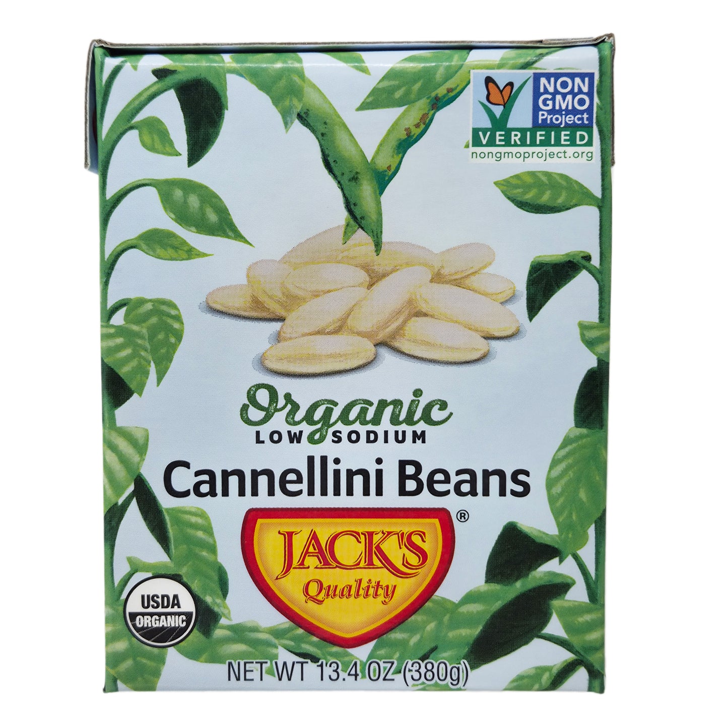 Jack's Quality Organic Low Sodium Cannellini Beans - 13.4oz.