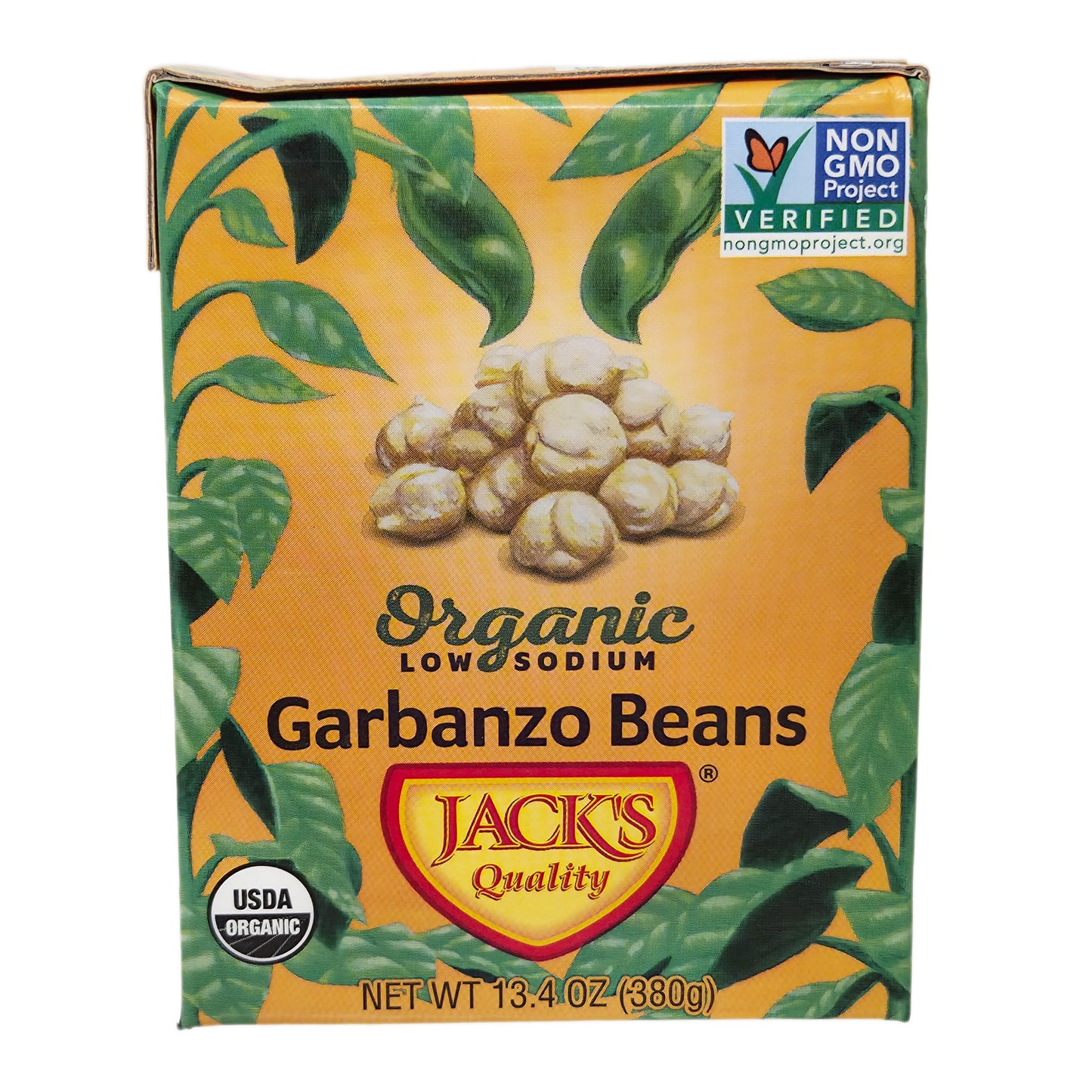 Jack's Quality Organic Low Sodium Garbanzo Beans - 13.4oz.