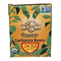 Jack's Quality Organic Low Sodium Garbanzo Beans - 13.4oz.