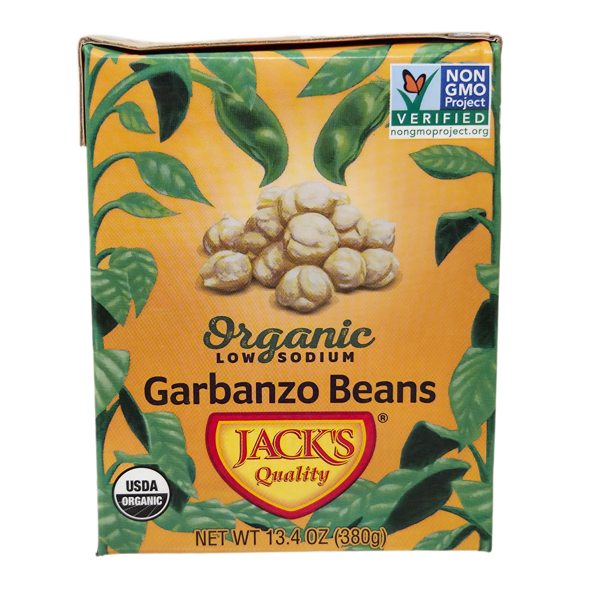 Jack's Quality Organic Low Sodium Garbanzo Beans - 13.4oz.