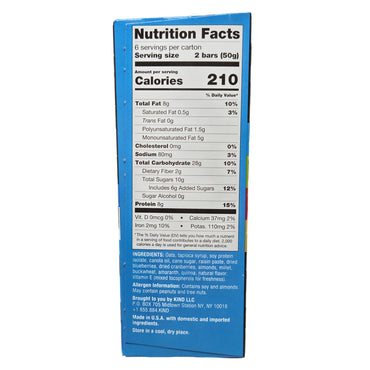 6 Pack - Kind Breakfast Bars Blueberry Almond - 10.58 oz