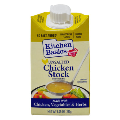 Kitchen Basics Unsalted Chicken Stock - 8.25 oz.