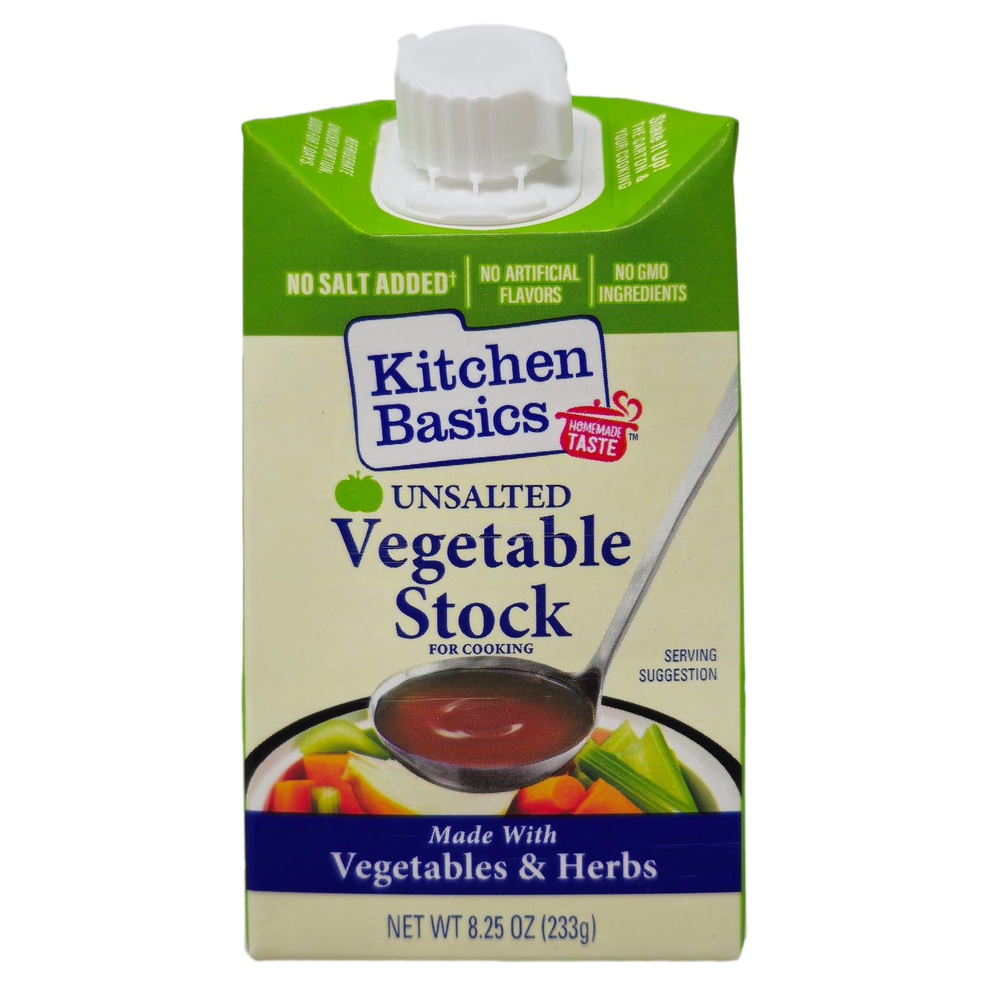 Kitchen Basics Unsalted Vegetable Broth - 8.25 oz.