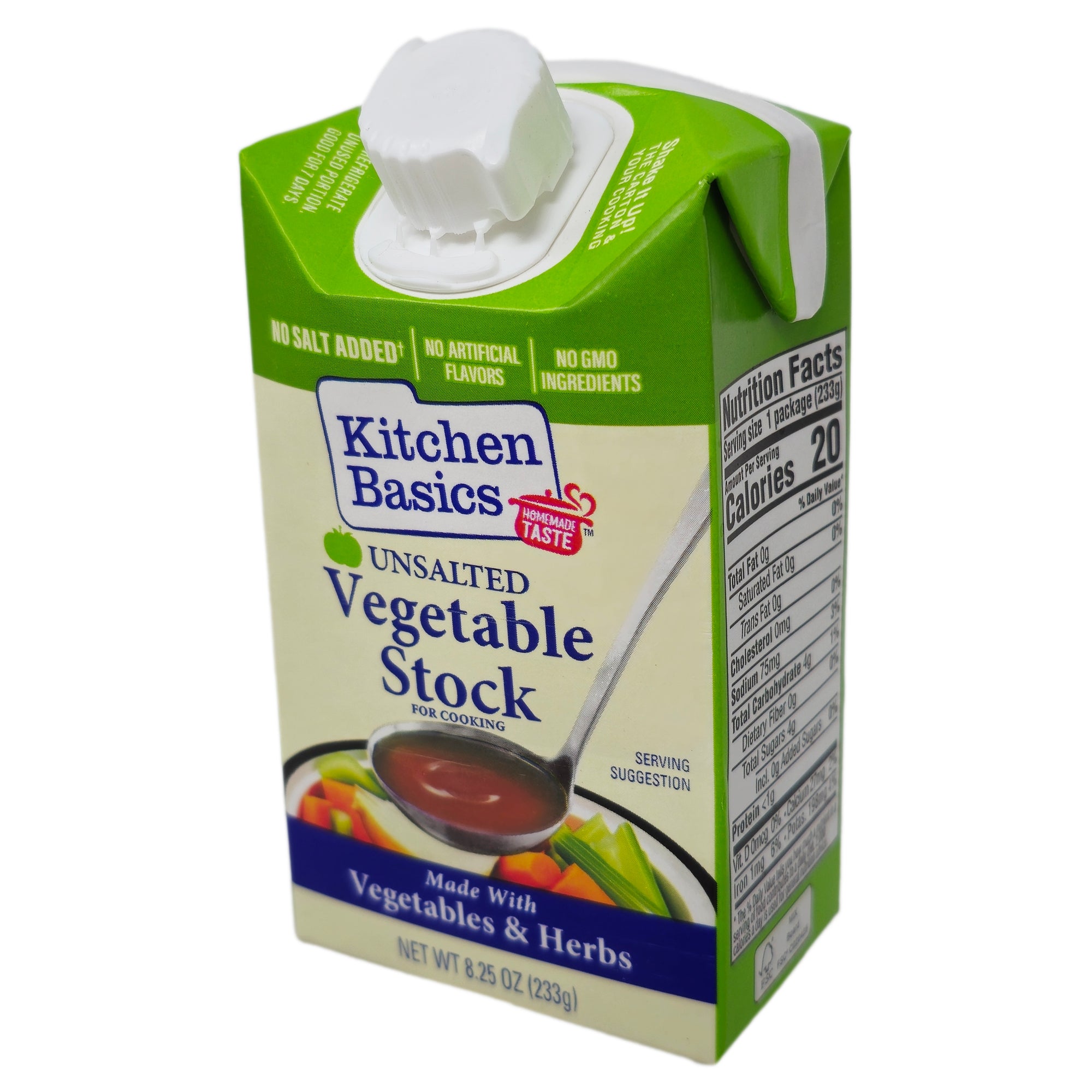 Kitchen Basics Unsalted Vegetable Broth - 8.25 oz.