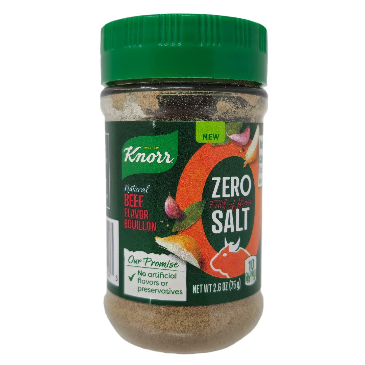 Knorr Zero Salt Beef Flavor Bouillon - 2.6oz.