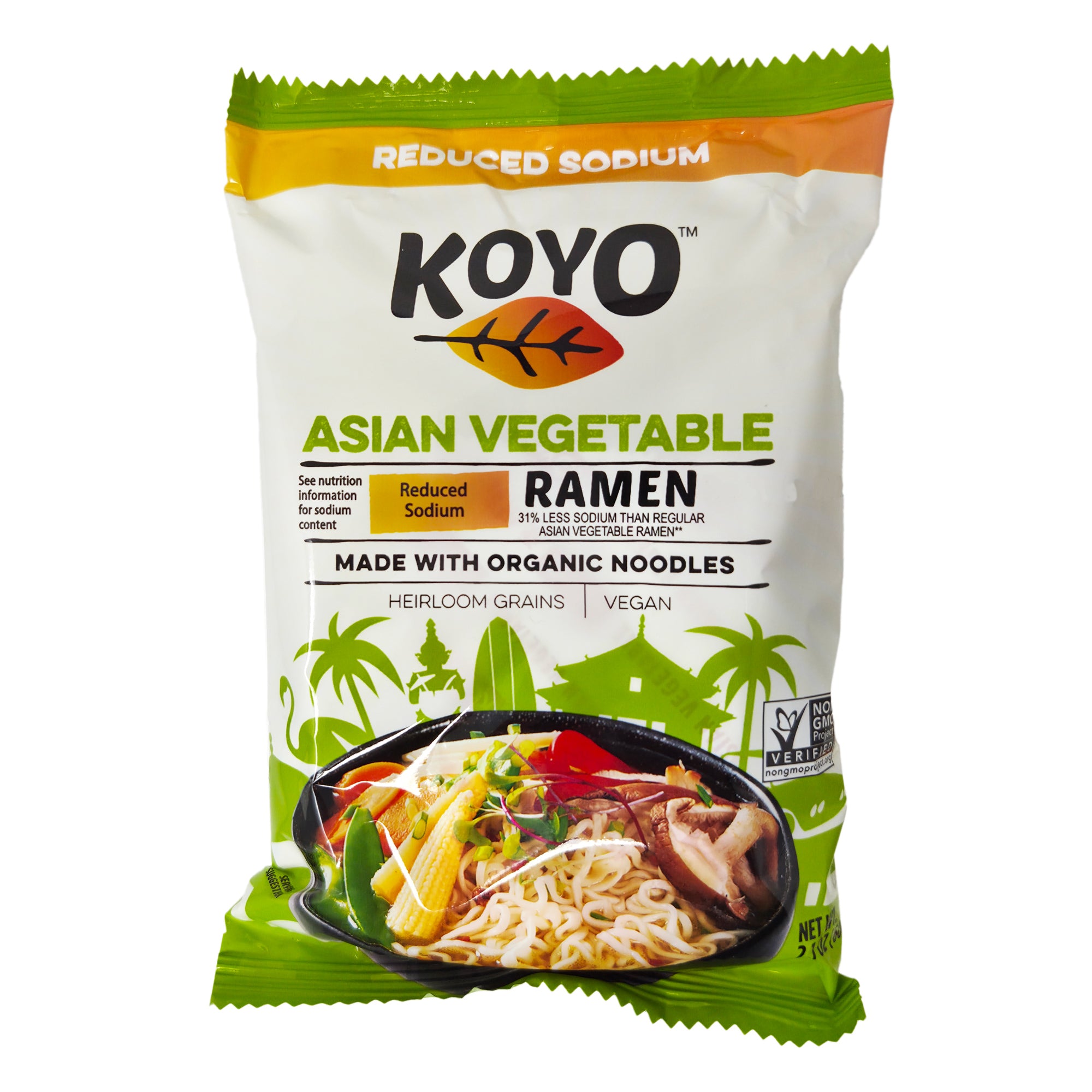 Koyo Reduced Sodium Asian Vegetable Vegan Ramen - 2.1oz