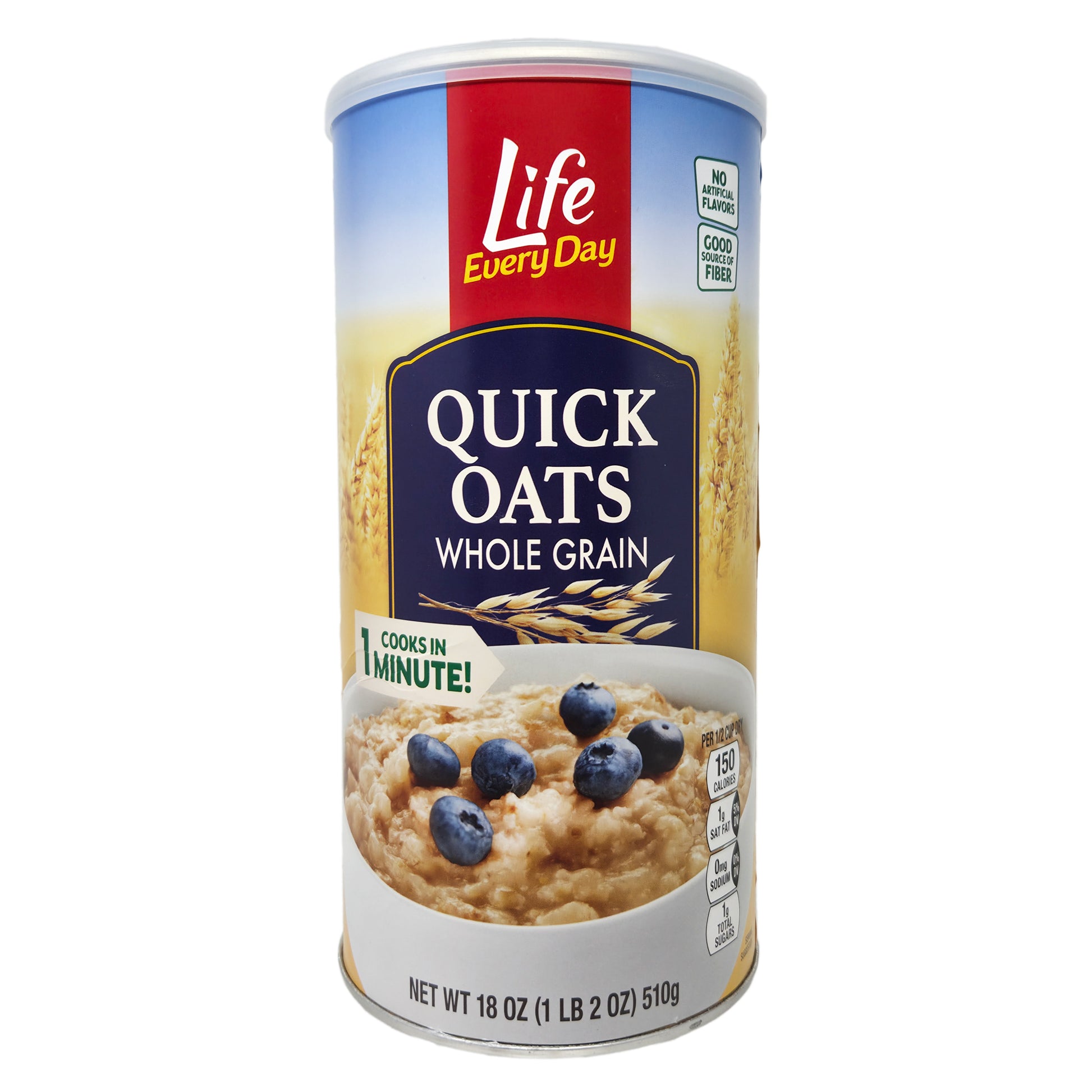 Life Every Day Quick Oats Whole Grain - 18oz. - Healthy Heart Market