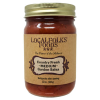 LocalFolks Foods Medium Garden Salsa 12oz.