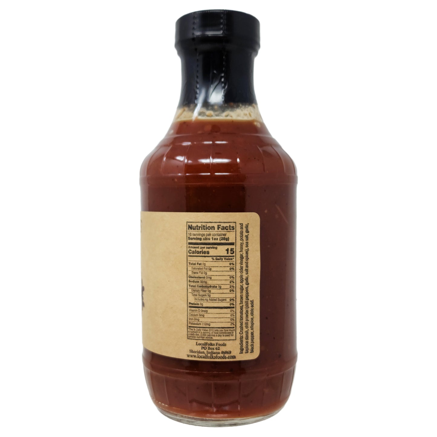 LocalFolks Foods Honey Bar-Bee-Q Sauce 18oz.