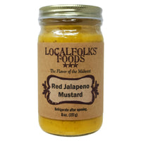 LocalFolks Foods Red Jalapeno Mustard 8oz.