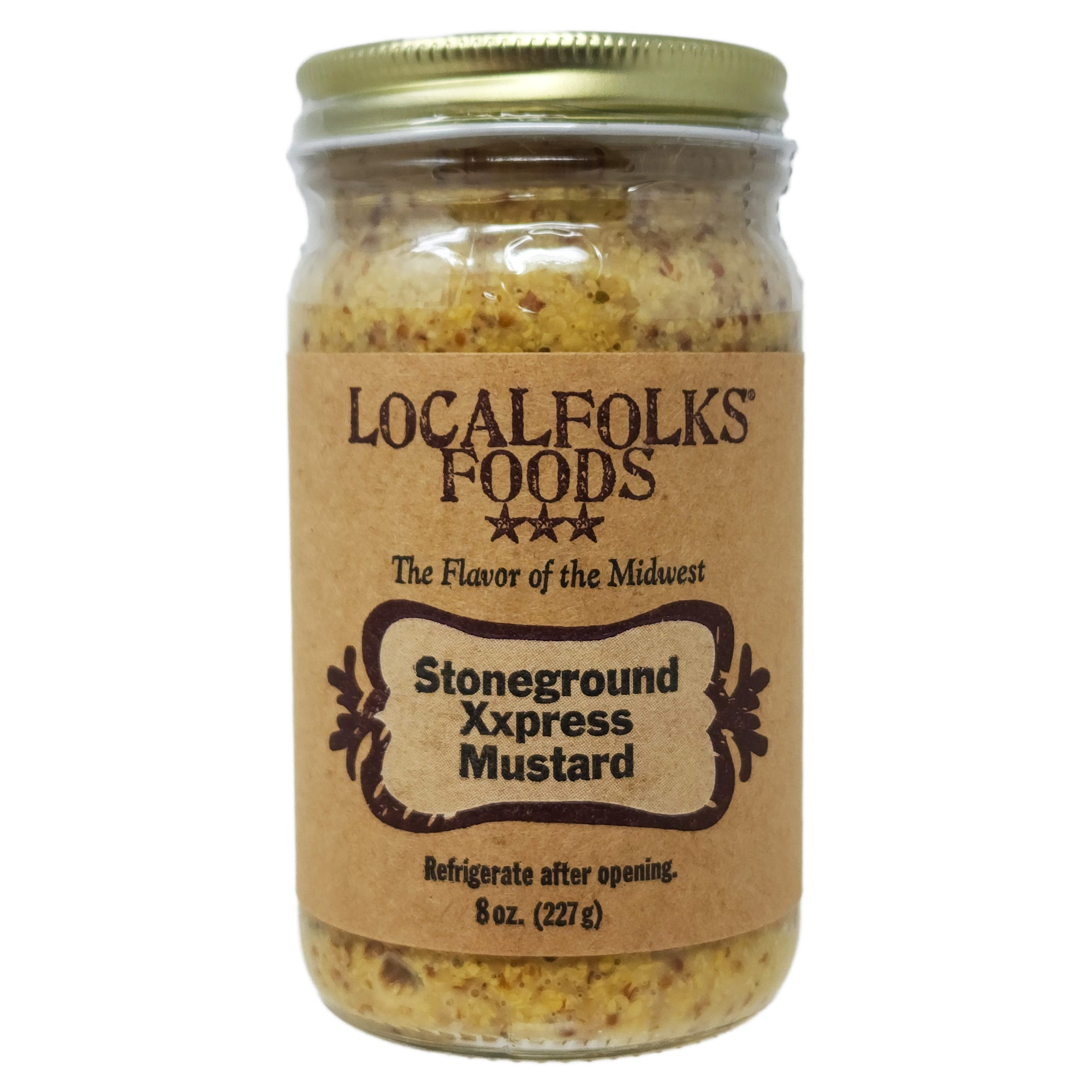 Local Mustard LocalFolks Foods Stoneground Xxpress Mustard 8oz. – Healthy Heart Market