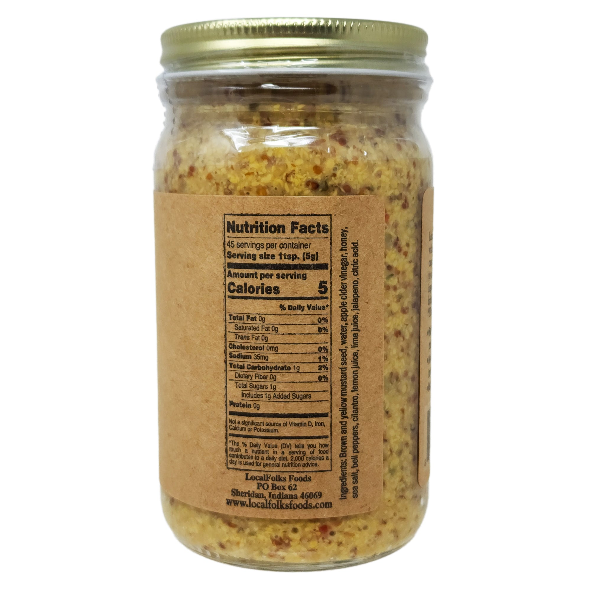 Local Mustard LocalFolks Foods Stoneground Xxpress Mustard 8oz. – Healthy Heart Market