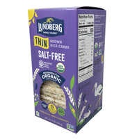 Lundberg Salt-Free Thin Brown Rice Cakes - 6oz.