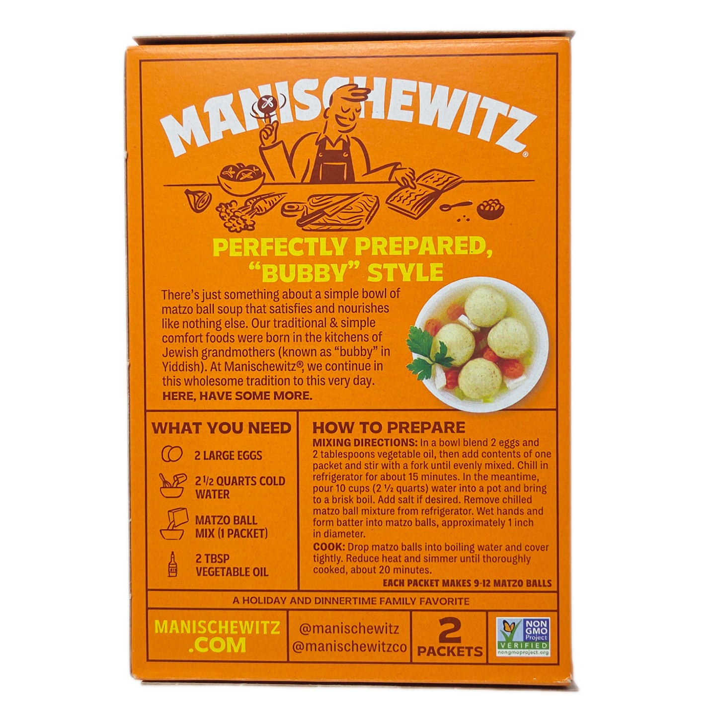 Manischewitz Reduced Sodium Matzo Ball Mix - 5oz.