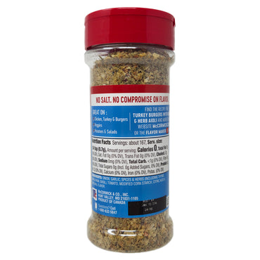 McCormick Salt Free Onion & Herb Seasoning - 4.16oz.