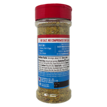 McCormick Salt Free Vegetable Seasoning - 4.16oz.