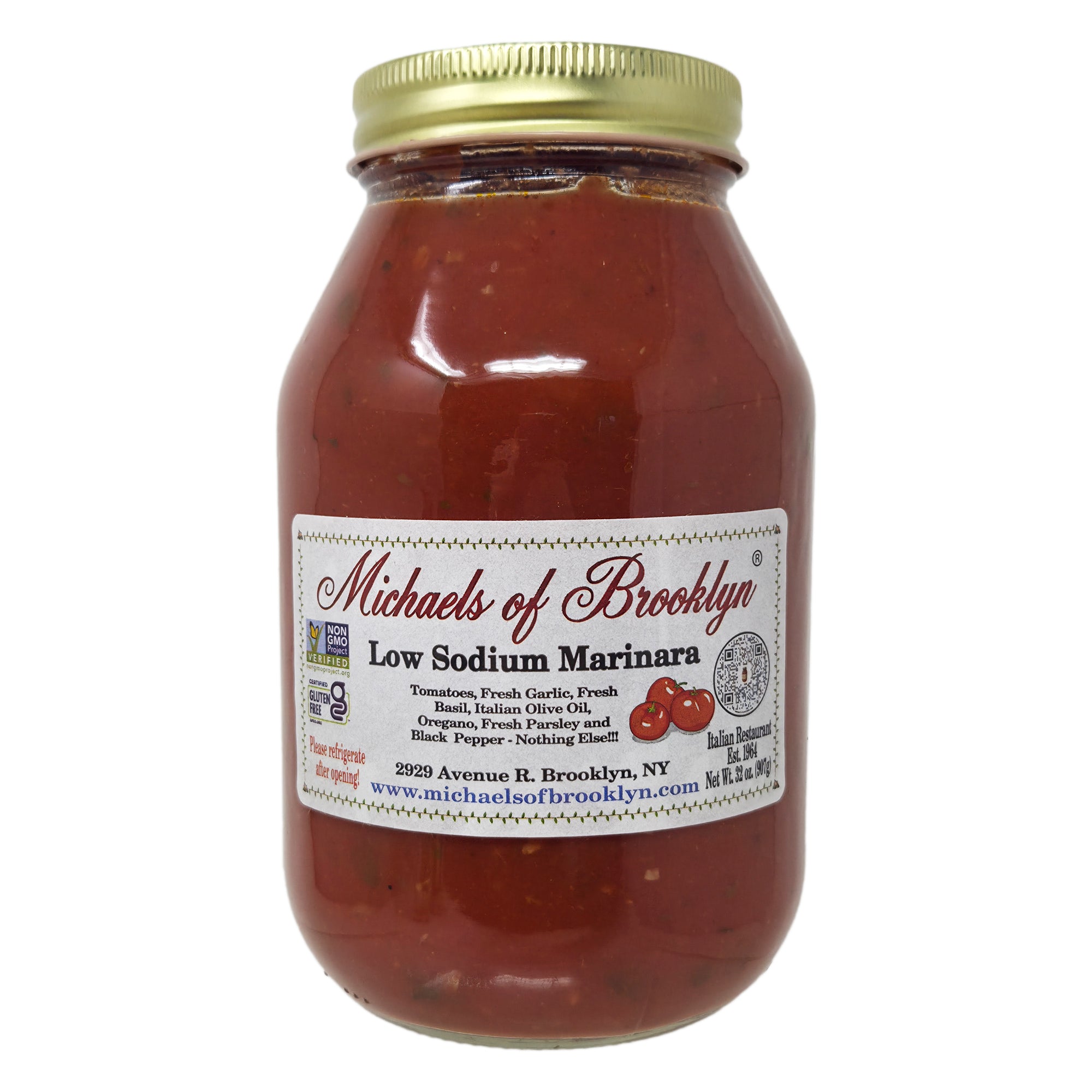 Michaels of Brooklyn Low Sodium Marinara - 32oz
