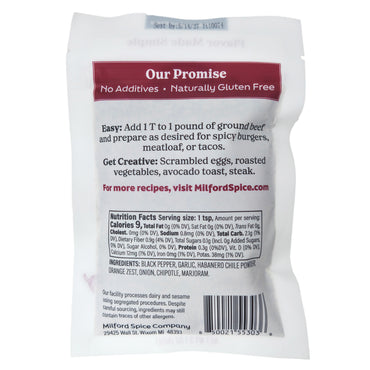 Milford Spice Co. Habanero Garlic Salt Free Seasoning - 2.1 oz.