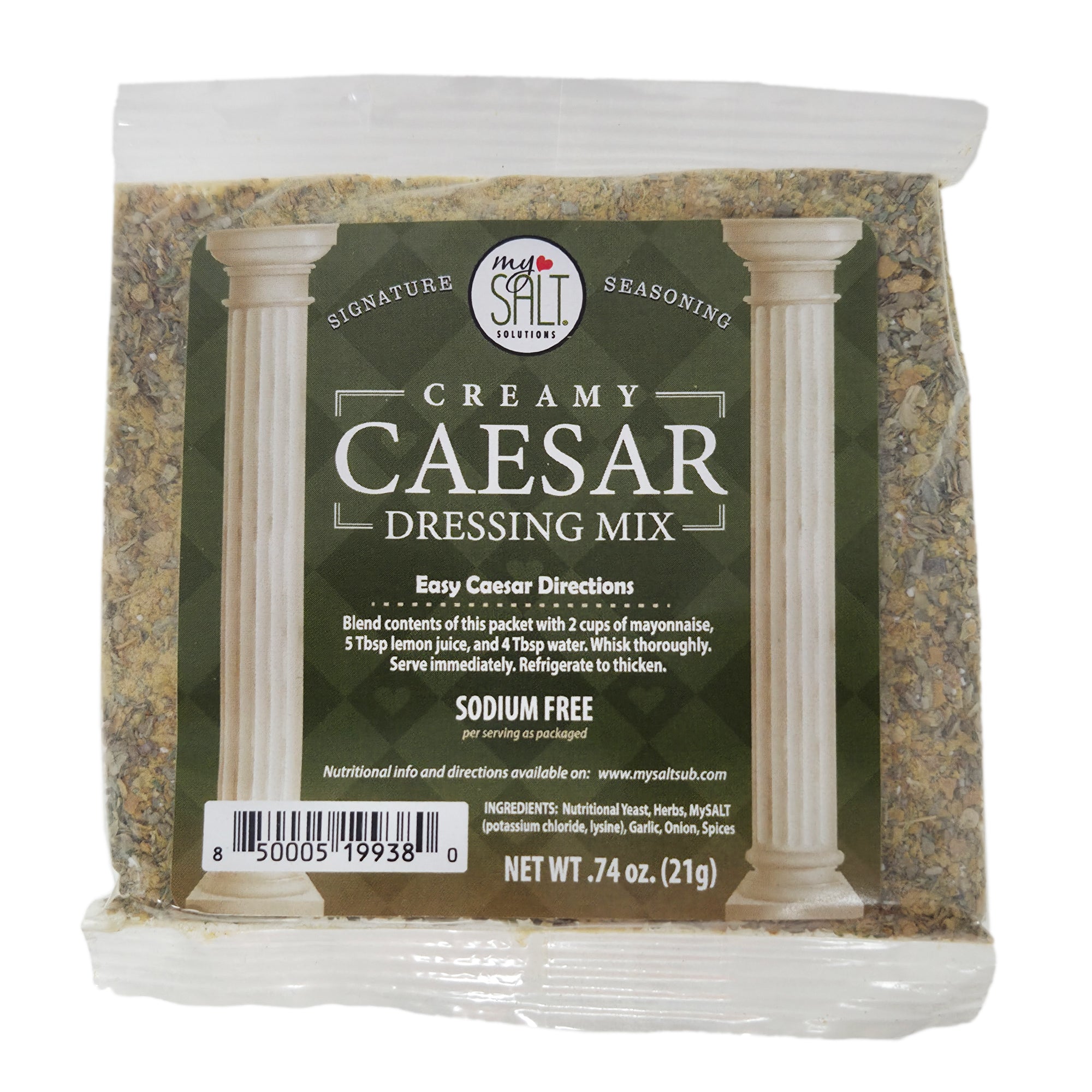 MySalt Caesar Salt Substitute - 0.74oz. – Healthy Heart Market