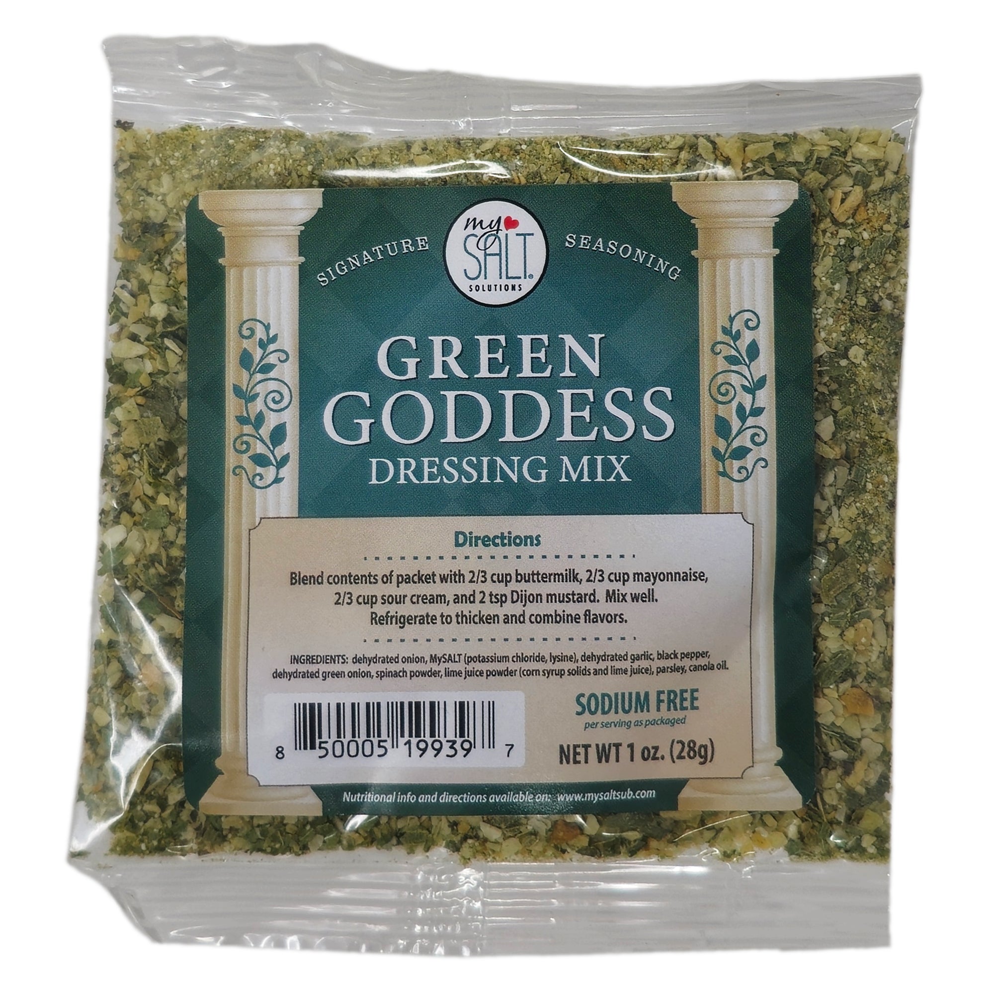 MySalt Green Goddess Salad Dressing Mix